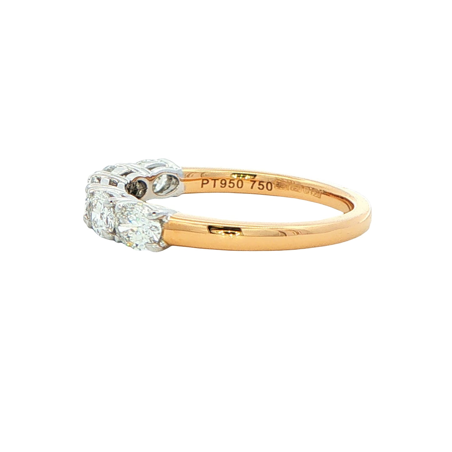 Oval Shaped Diamond 5 Stone Ring - 1.00cts Gardiner Brothers