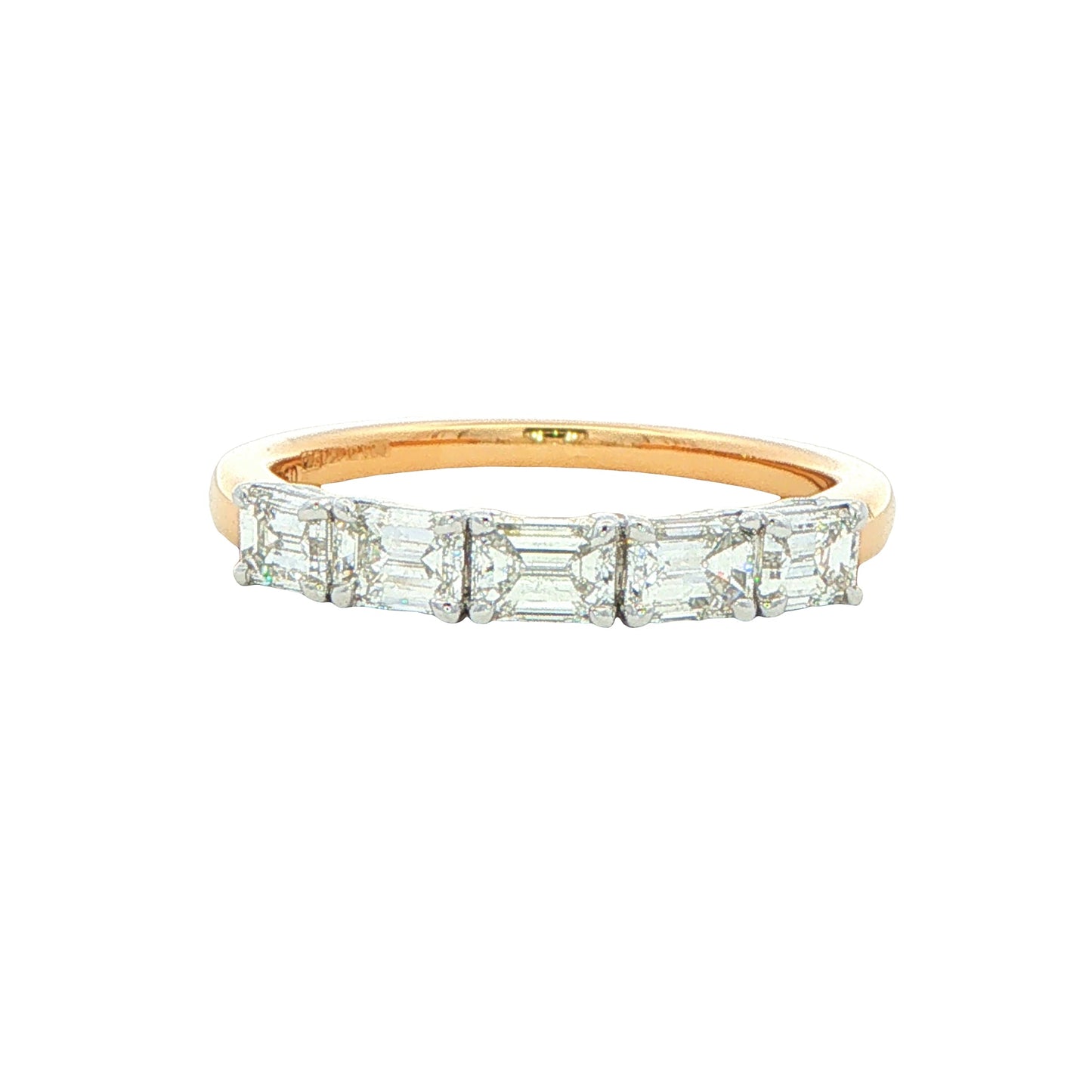 Emerald Cut Diamond 5 Stone Ring - 1.00cts Gardiner Brothers