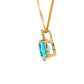 Topaz and Diamond Tiara Style Pendant Gardiner Brothers