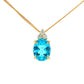 Topaz and Diamond Tiara Style Pendant Gardiner Brothers