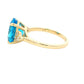 Oval Shaped Topaz and Diamond Cluster Style Ring Gardiner Brothers