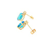Topaz and Diamond Tiara Style Earrings Gardiner Brothers