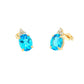 Topaz and Diamond Tiara Style Earrings Gardiner Brothers