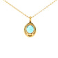 Topaz and Diamond Halo Style Pendant Gardiner Brothers