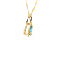 Topaz and Diamond Halo Style Pendant Gardiner Brothers