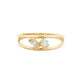Marquise and Round Diamond 2 Stone Dress Ring Gardiner Brothers
