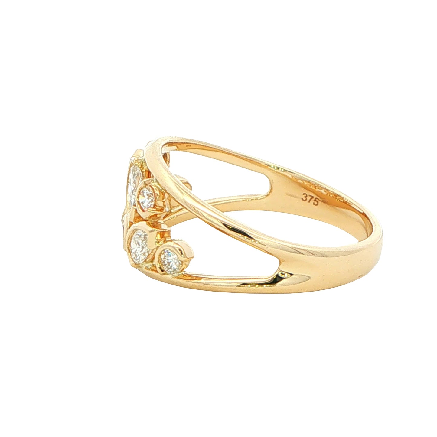 Marquise Pear and Round Diamond Dress Ring Gardiner Brothers