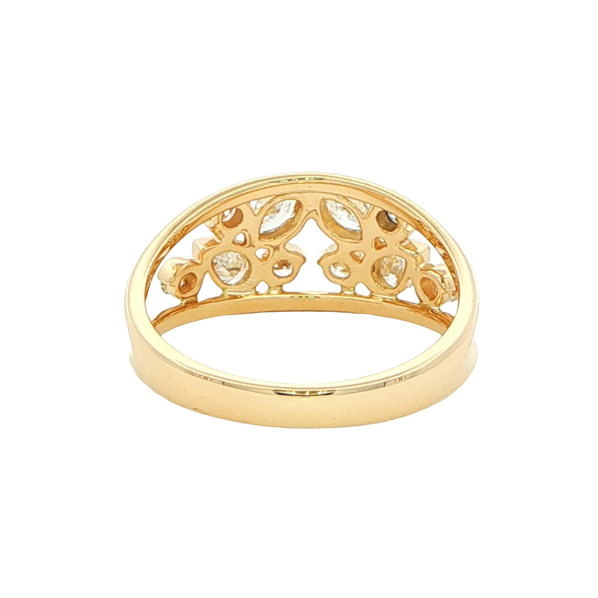 Marquise Pear and Round Diamond Dress Ring Gardiner Brothers