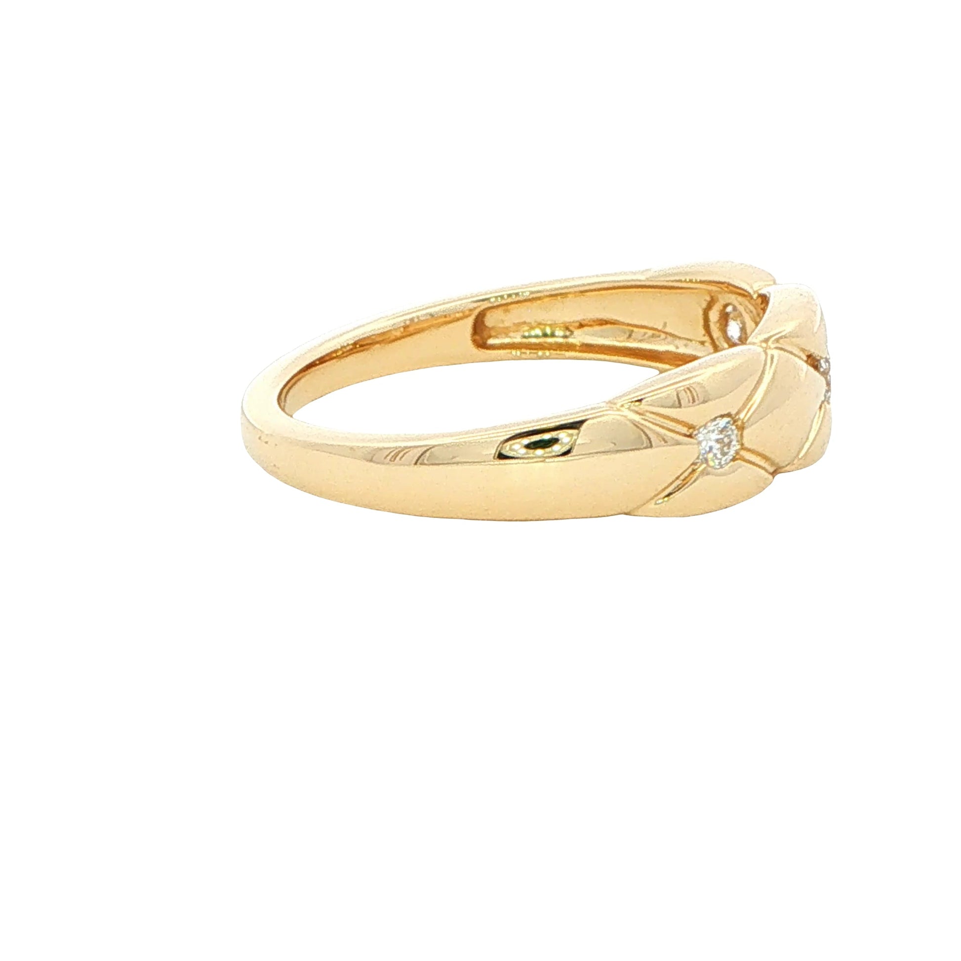 Round Diamond Set Patterned Dress Ring Gardiner Brothers