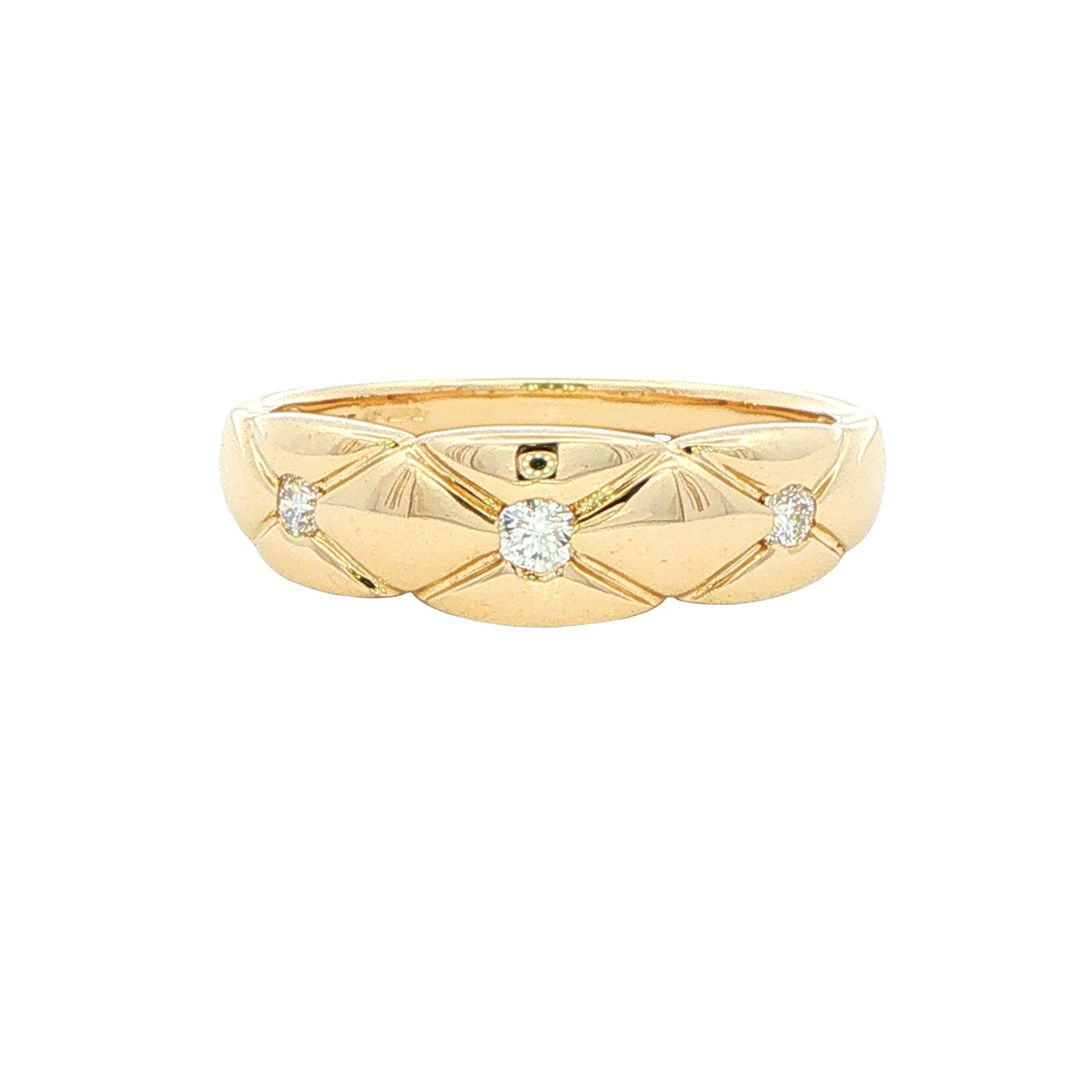 Round Diamond Set Patterned Dress Ring Gardiner Brothers