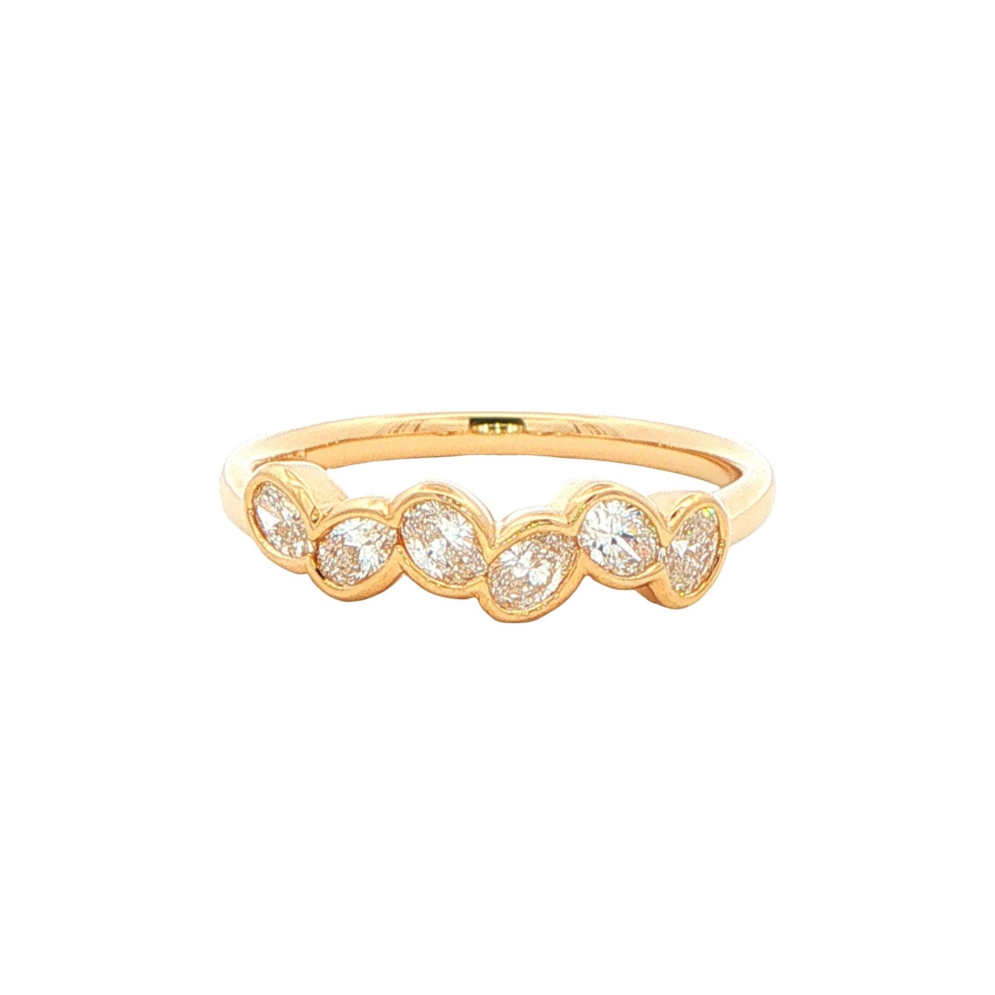 Oval Shaped Diamond 6 Stone Eternity Ring Gardiner Brothers