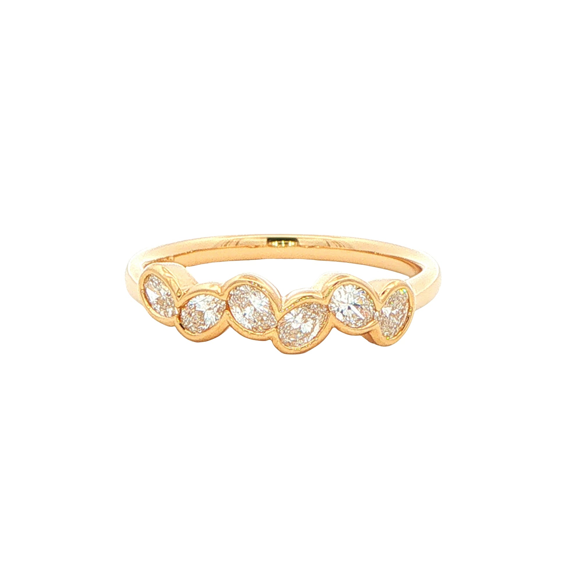 Oval Shaped Diamond 6 Stone Eternity Ring Gardiner Brothers