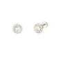 Round Brilliant Cut Diamond Cluster Style Earrings Gardiner Brothers