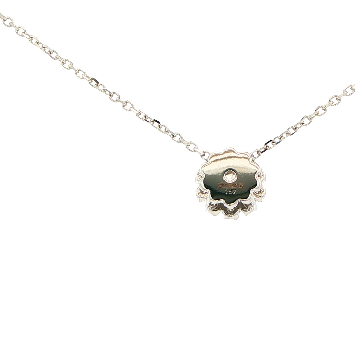 Round Brilliant Cut Diamond Cluster Style Pendant Gardiner Brothers