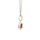 Pear Shaped Ruby and Diamond Halo Style Pendant Gardiner Brothers