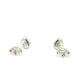 Pear Shaped Emerald and Diamond Halo Style Earrings Gardiner Brothers