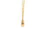 Yellow Gold Oval and Pear Diamond 2 Stone Pendant