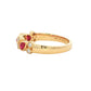 Pear Shaped Ruby and Diamond Vintage Style Eternity Ring Gardiner Brothers