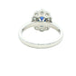 Oval shaped Sapphire and Diamond Cluster Style Ring Gardiner Brothers