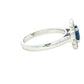 Oval shaped Sapphire and Diamond Cluster Style Ring Gardiner Brothers