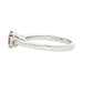 RUBY AND Round Brilliant Cut DIAMOND 3 STONE RING