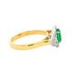 Emerald and Diamond Vintage Style Cluster Ring Gardiner Brothers