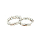 Emerald Cut Diamond Hoop Earrings - 0.93cts