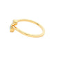 Yellow Gold London Blue Topaz and Diamond 2 Stone Ring Gardiner Brothers