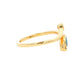 Yellow Gold London Blue Topaz and Diamond 2 Stone Ring Gardiner Brothers