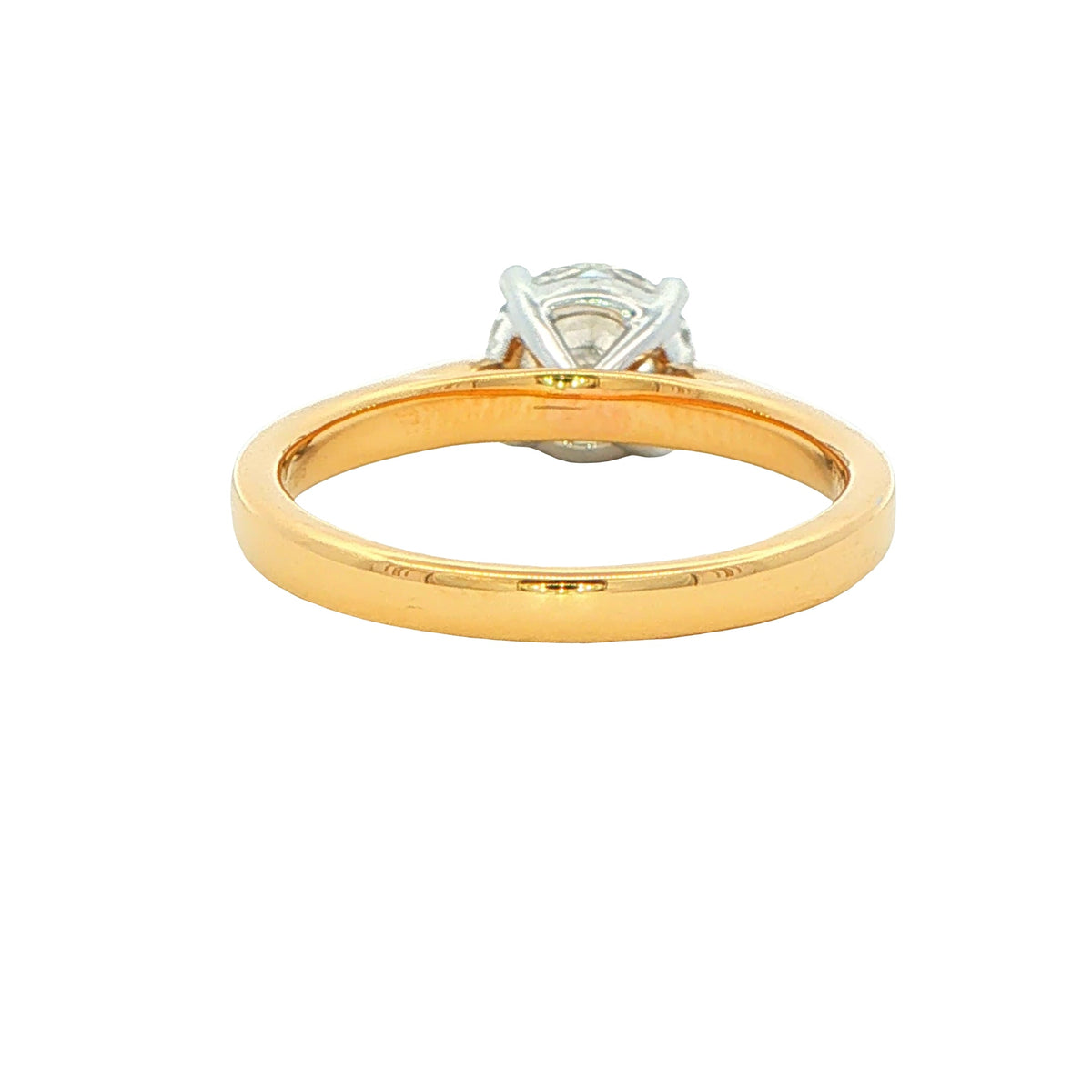Yellow Gold Round Brilliant Cut Diamond Solitaire Ring - 1.21cts Gardiner Brothers