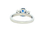 Sapphire and Diamond Oval Shaped 3 Stone Gardiner Brothers