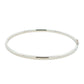 Silver 3mm Solid Bangle with a Court profile Gardiner Brothers