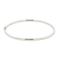 Silver 3mm Solid Bangle with a Court profile Gardiner Brothers