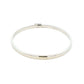 Silver 4mm Solid Bangle with a Court profile Gardiner Brothers