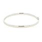 Silver 4mm Solid Bangle with a Court profile Gardiner Brothers