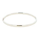 Silver 4mm Solid Bangle with a Court profile Gardiner Brothers