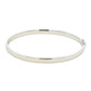Silver 5mm Solid Bangle with a Court profile Gardiner Brothers