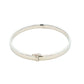 Silver 5mm Solid Bangle with a Court profile Gardiner Brothers