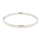 Silver 5mm Solid Bangle with a Court profile Gardiner Brothers