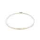 Silver 3mm Solid bangle in a flat profile with rounded edges Gardiner Brothers