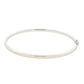 Silver 3mm Solid bangle in a flat profile with rounded edges Gardiner Brothers