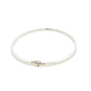 Silver 3mm Solid bangle in a flat profile with rounded edges Gardiner Brothers
