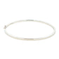 Silver 3mm Solid bangle in a flat profile with rounded edges Gardiner Brothers