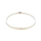 Silver 4mm Solid bangle in a flat profile with rounded edges Gardiner Brothers