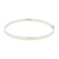 Silver 4mm Solid bangle in a flat profile with rounded edges Gardiner Brothers
