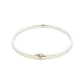 Silver 4mm Solid bangle in a flat profile with rounded edges Gardiner Brothers