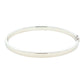 Silver 5mm Solid bangle in a flat profile with rounded edges Gardiner Brothers