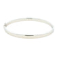 Silver 5mm Solid bangle in a flat profile with rounded edges Gardiner Brothers