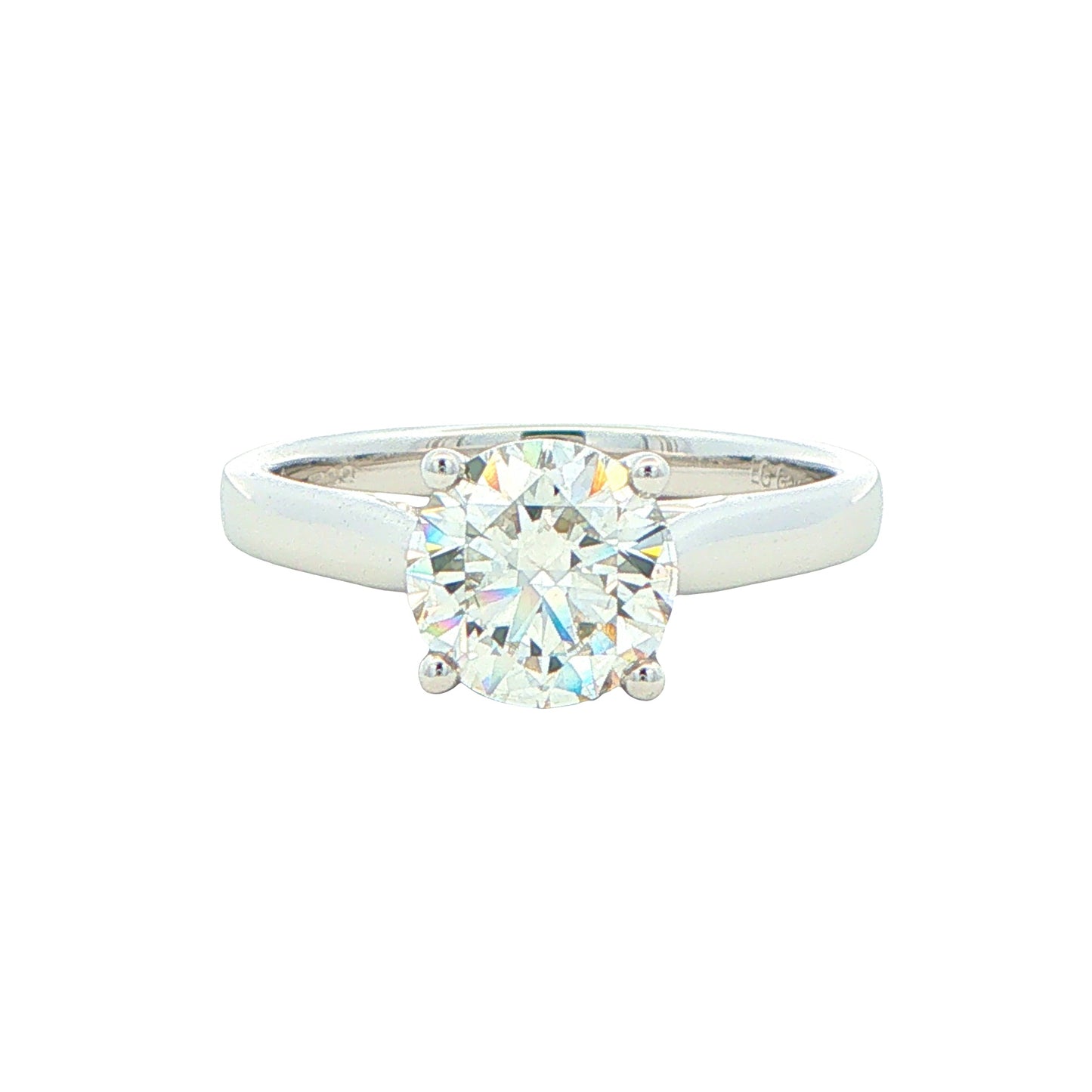 Lab Grown Round Brilliant Cut Diamond Solitaire Ring - 1.50cts Gardiner Brothers