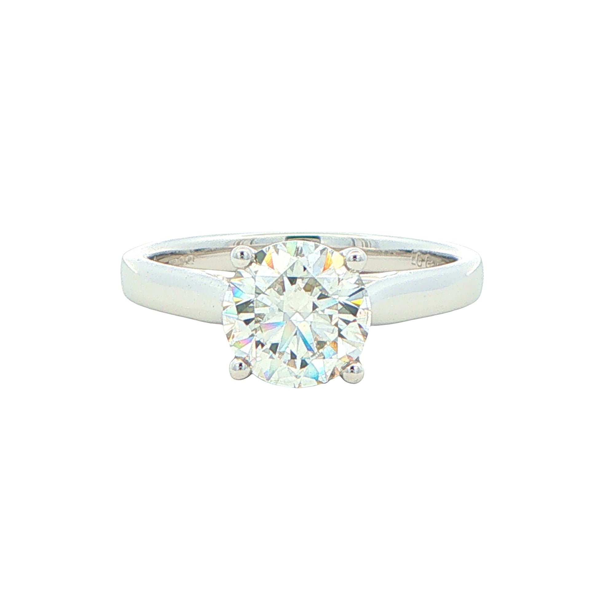 Lab Grown Round Brilliant Cut Diamond Solitaire Ring - 1.50cts Gardiner Brothers